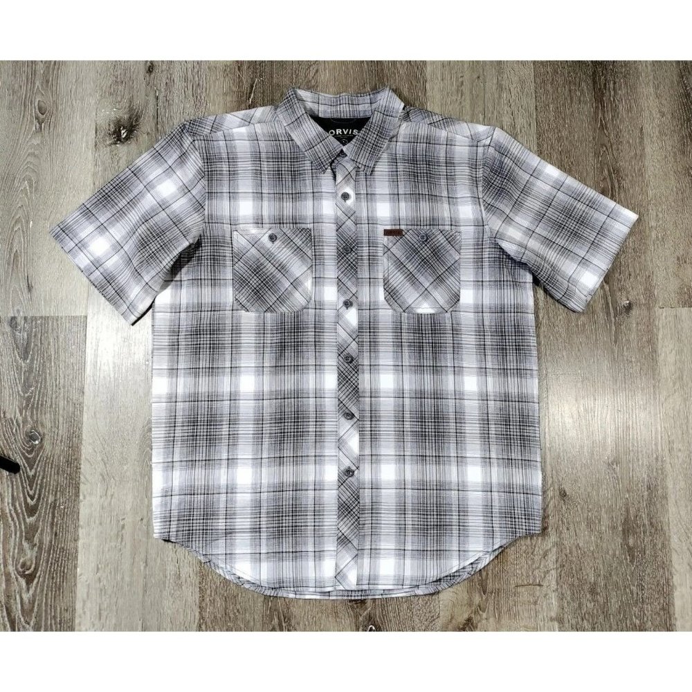 Orvis Mens Button Up Shirt Large Moisture Wicking